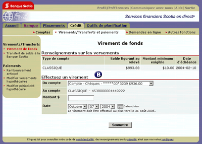 Virement de fonds